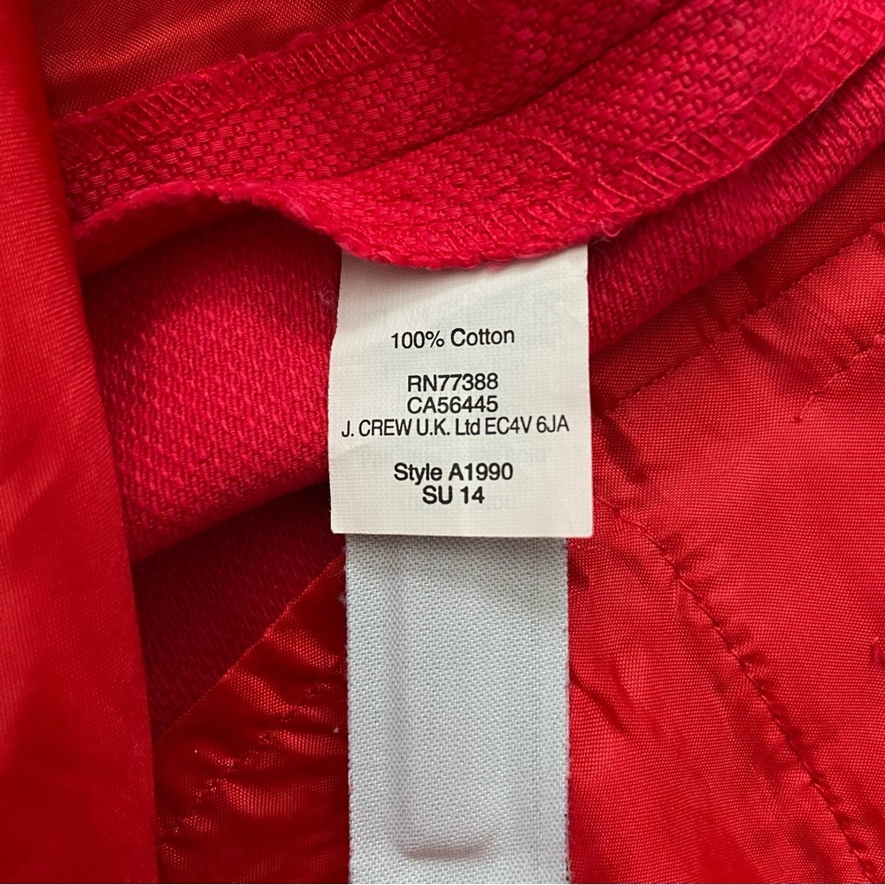 J. Crew High Waist Shorts in Vibrant Red - Picture 9 of 9